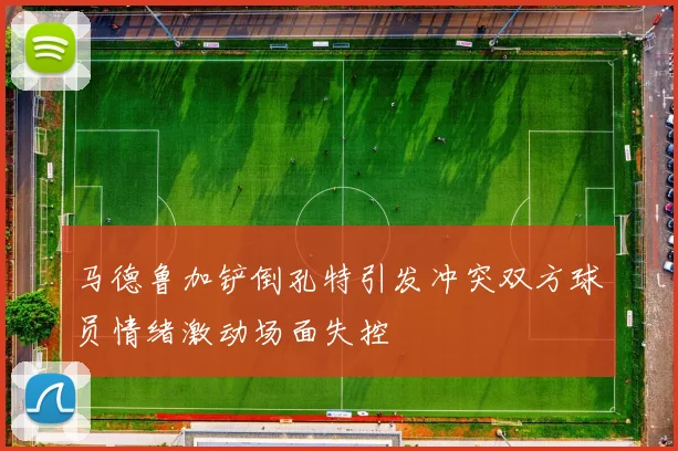 马德鲁加铲倒孔特引发冲突双方球员情绪激动场面失控